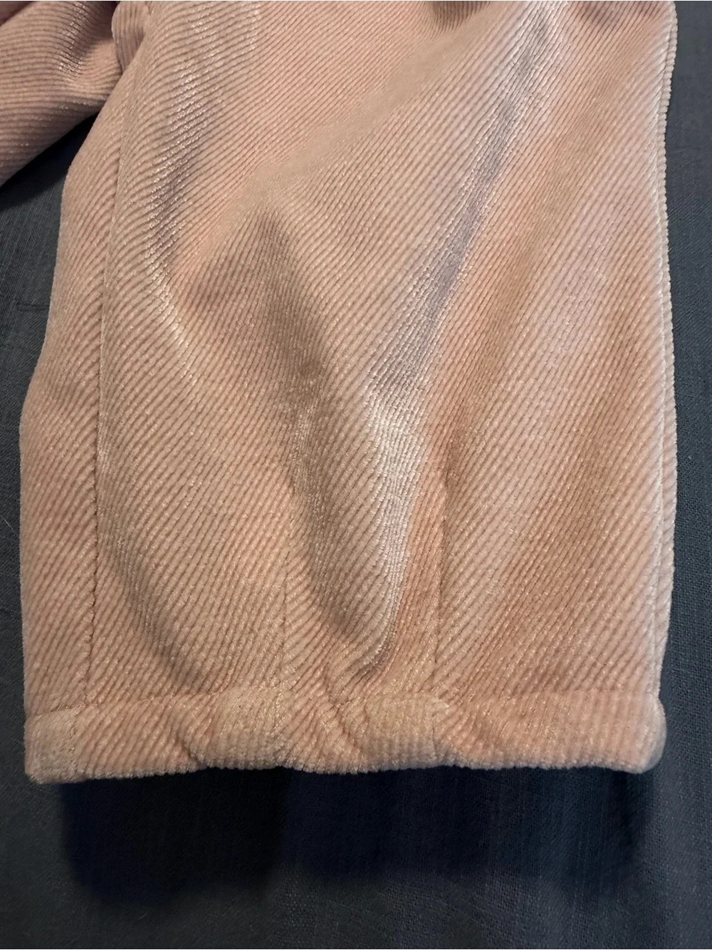 New!!   Zara Peach Super Soft Plush Corduroy Pull-On Joggers